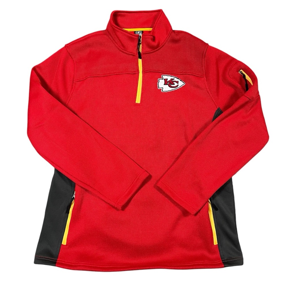 Kansas Chiefs Men’s 1/4 Zip Sweater Sz XL NWT